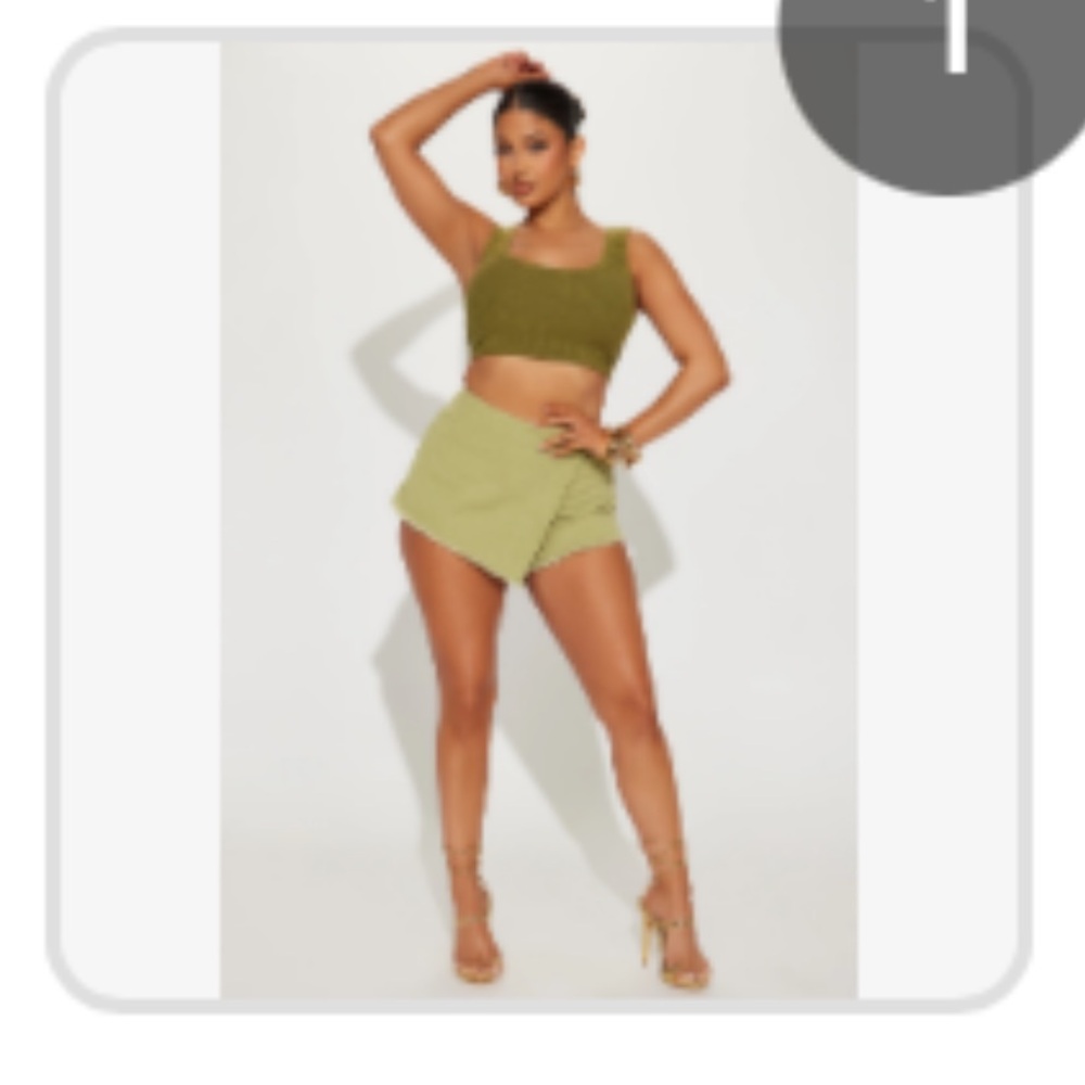 NEW! Fashion Nova Women’s Take Me on‎ a Walk Frayed Skort
